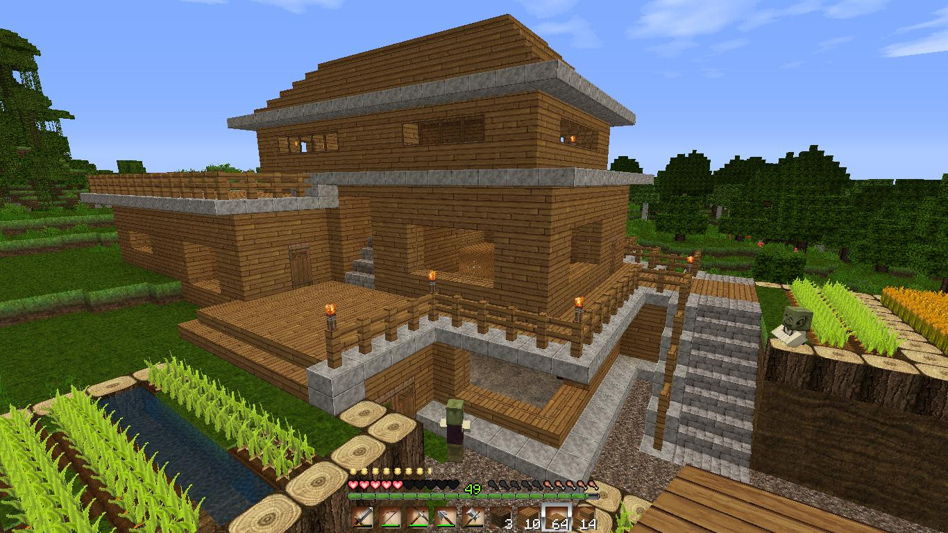 Minecraft Haus Bauen
 Minecraft Hausbau Gaming Haus Bau