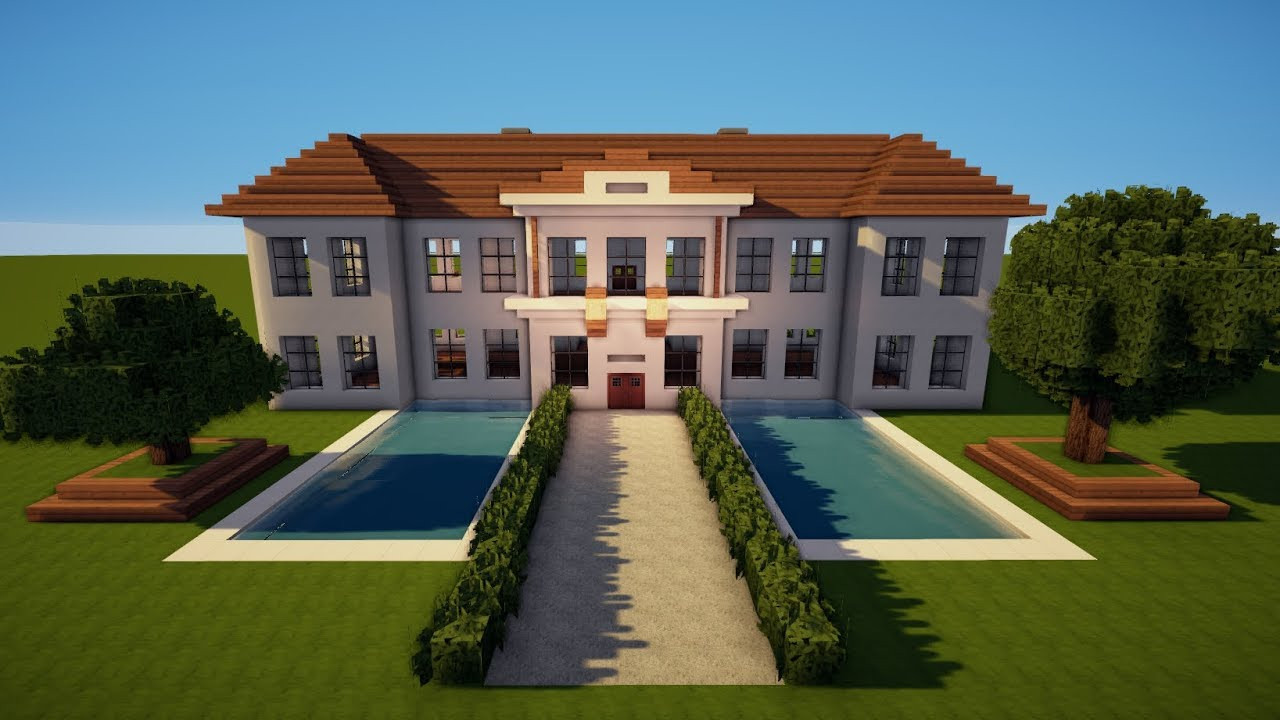 Minecraft Haus Bauen
 GROßES MINECRAFT HERRENHAUS SCHLOSS bauen TUTORIAL [HAUS