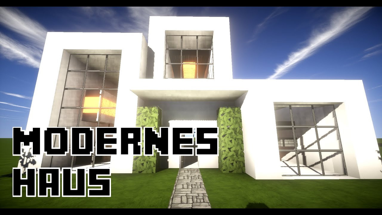 Minecraft Haus Bauplan
 Minecraft modernes großes Haus bauen 15x13 Tutorial