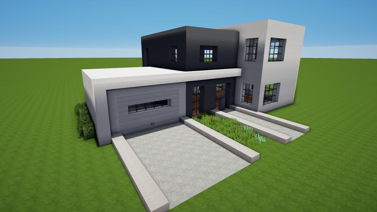 Minecraft Modernes Haus
 MINECRAFT MODERNES HAUS mit GARAGE bauen TUTORIAL [HAUS 75