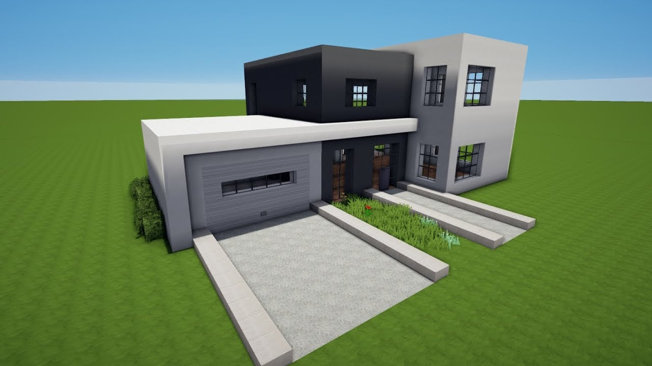 Minecraft Modernes Haus Bauen
 MINECRAFT MODERNES HAUS mit GARAGE bauen TUTORIAL [HAUS 75