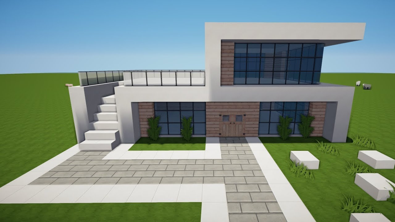 Minecraft Modernes Haus
 MINECRAFT MODERNES HAUS bauen TUTORIAL [HAUS 121]