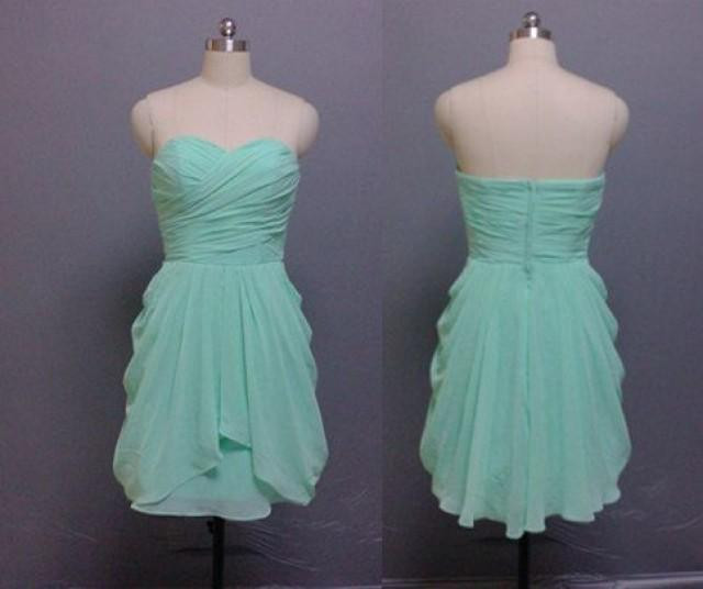 Mint Kleid Hochzeit
 Mint Brautjungfernkleid Brautjungfernkleid Chiffon