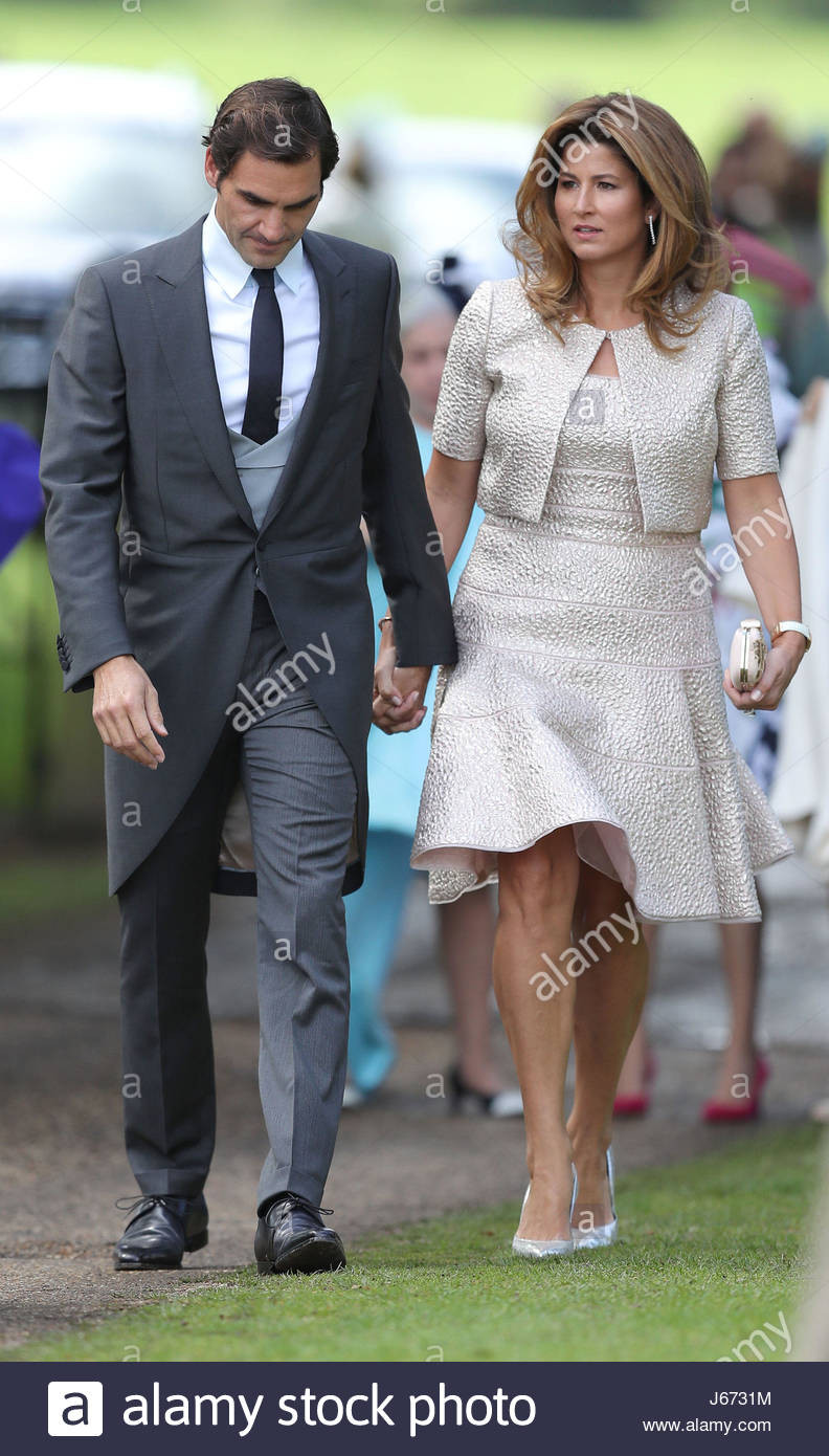 Mirka Pigulla Hochzeit
 Roger Federer und seine Frau Mirka kommen vor der Hochzeit