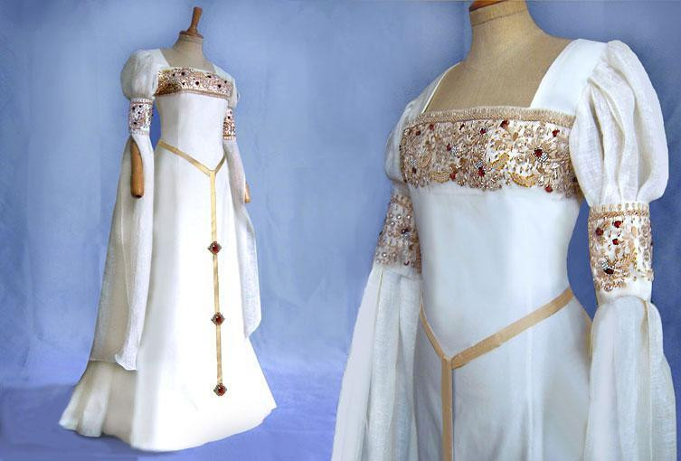 Mittelalter Kleider Hochzeit
 Hochzeitskleider Mittelalter Elfen Galadriel Brautkleid