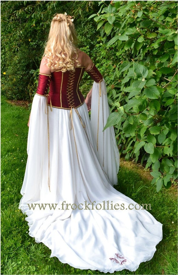 Mittelalterliche Hochzeit
 Mittelalterliche Hochzeit elbischen Kleid Kleid