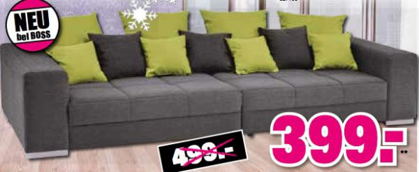 Möbel Boss Angebote
 Big Sofa Strukturstoff grau von Möbel Boss ansehen