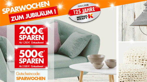Möbel Kraft 50 Euro Gutschein
 Gutscheine und Rabatte für lineshops auf GutscheinZ