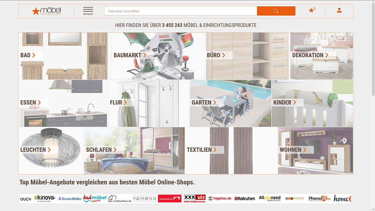 Möbel Online Shops
 Möbel Angebote vergleichen aus besten Möbel line Shops
