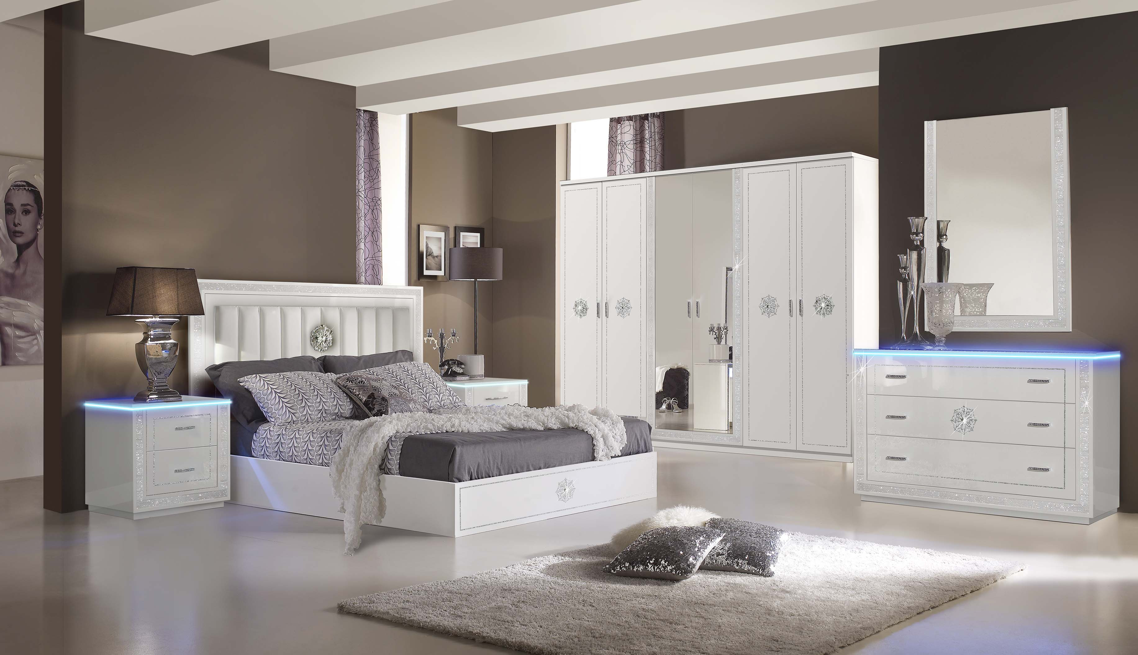 Moderne Schlafzimmer
 Elegantes Schlafzimmer modernes Schlafzimmer