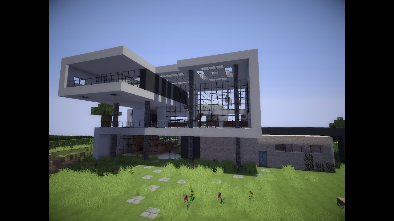 Modernes Haus
 Minecraft modern house 9 Modernes Haus [HD]