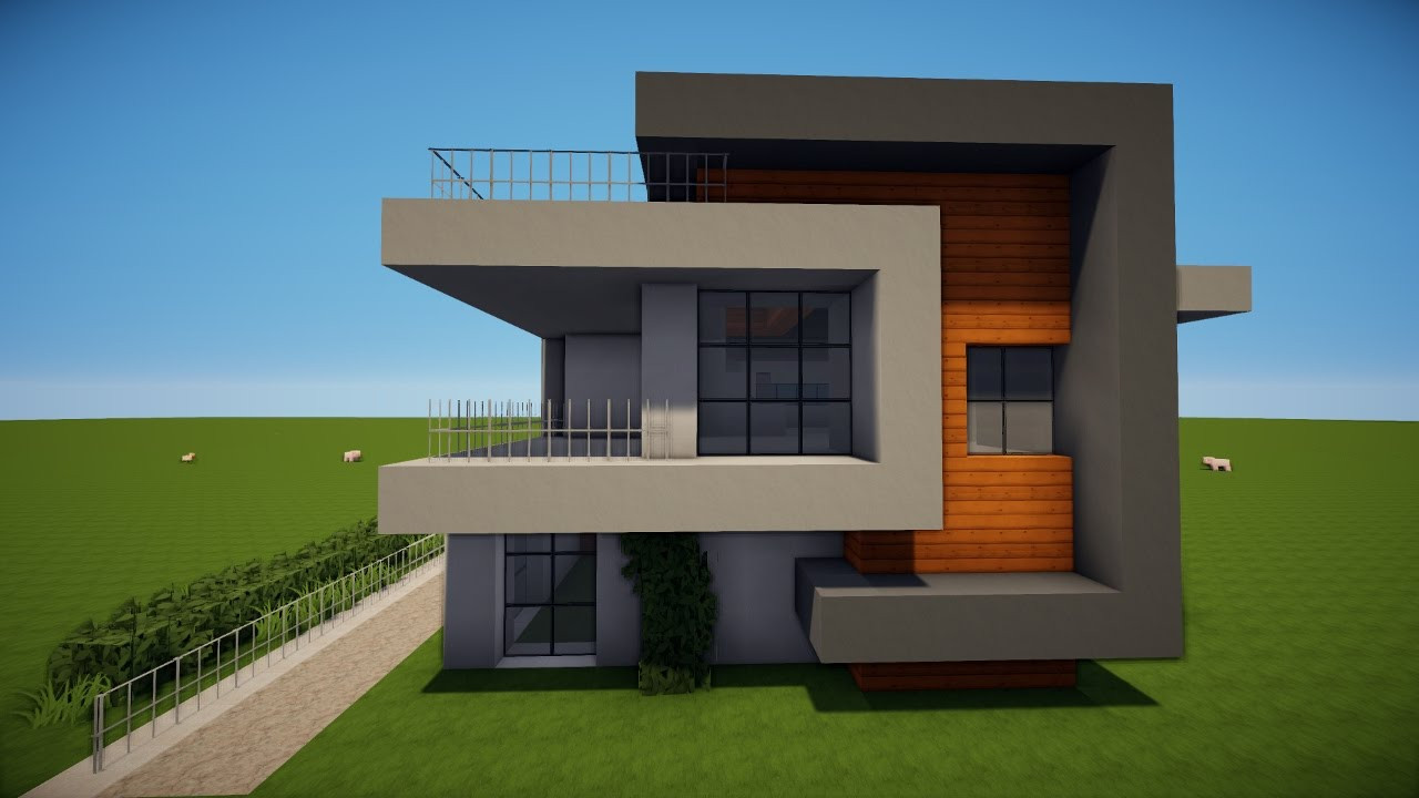 Modernes Haus
 MINECRAFT MODERNES HAUS bauen TUTORIAL [HAUS 45]