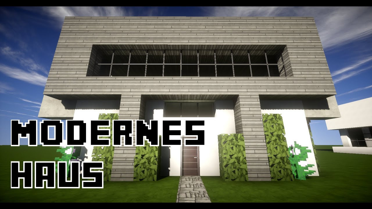 Modernes Haus
 Minecraft modernes Haus aus dem Kopf gebaut 17x10