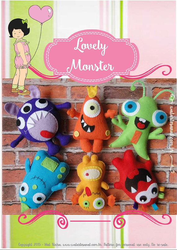 Monster Geschenke
 Lovely Monsters PDF Pattern Monster