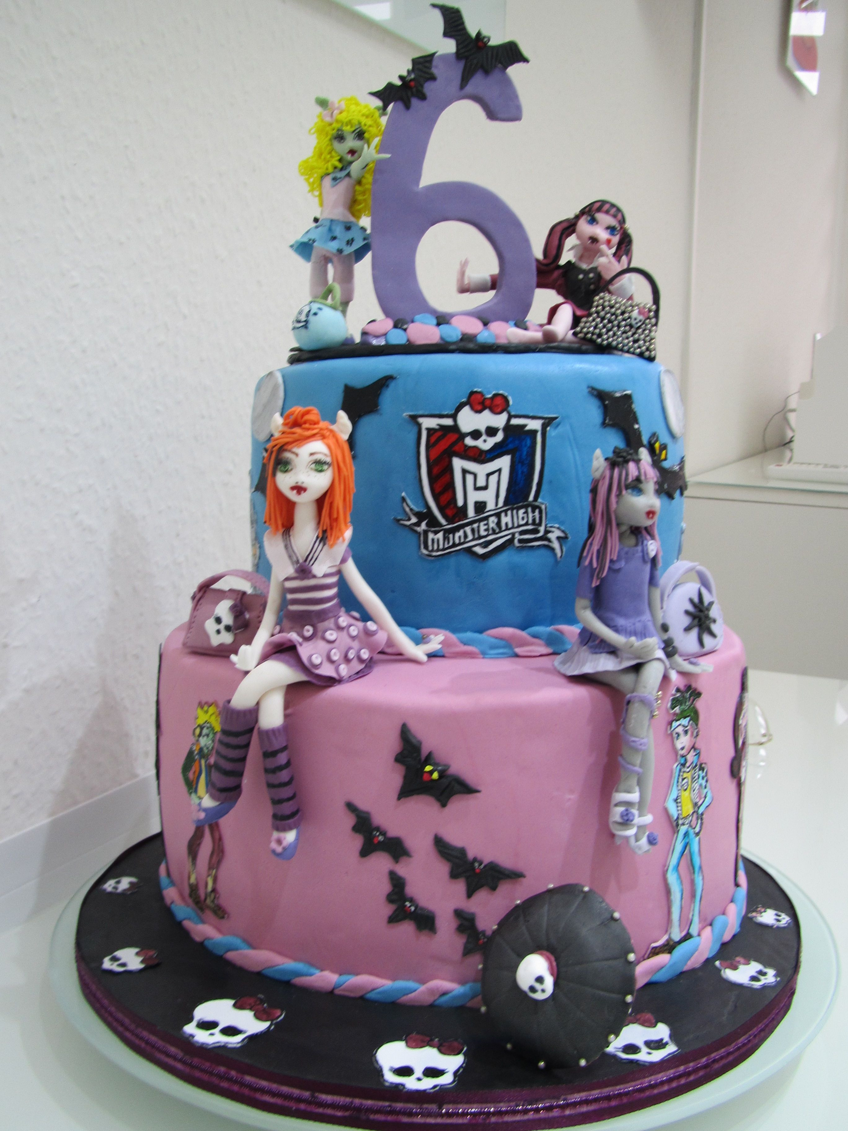 Monster High Kuchen
 Children s Birthday Cakes Monster High Torte für 6