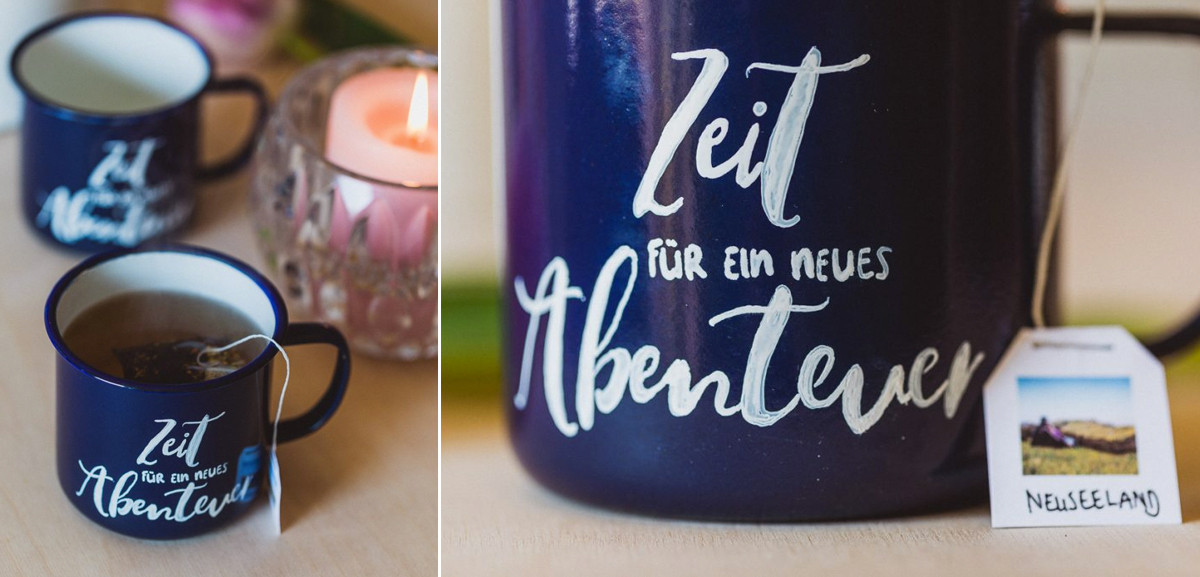 Morgengabe Hochzeit
 Geschenk für euren Bräutigam DIY Emaille Becher