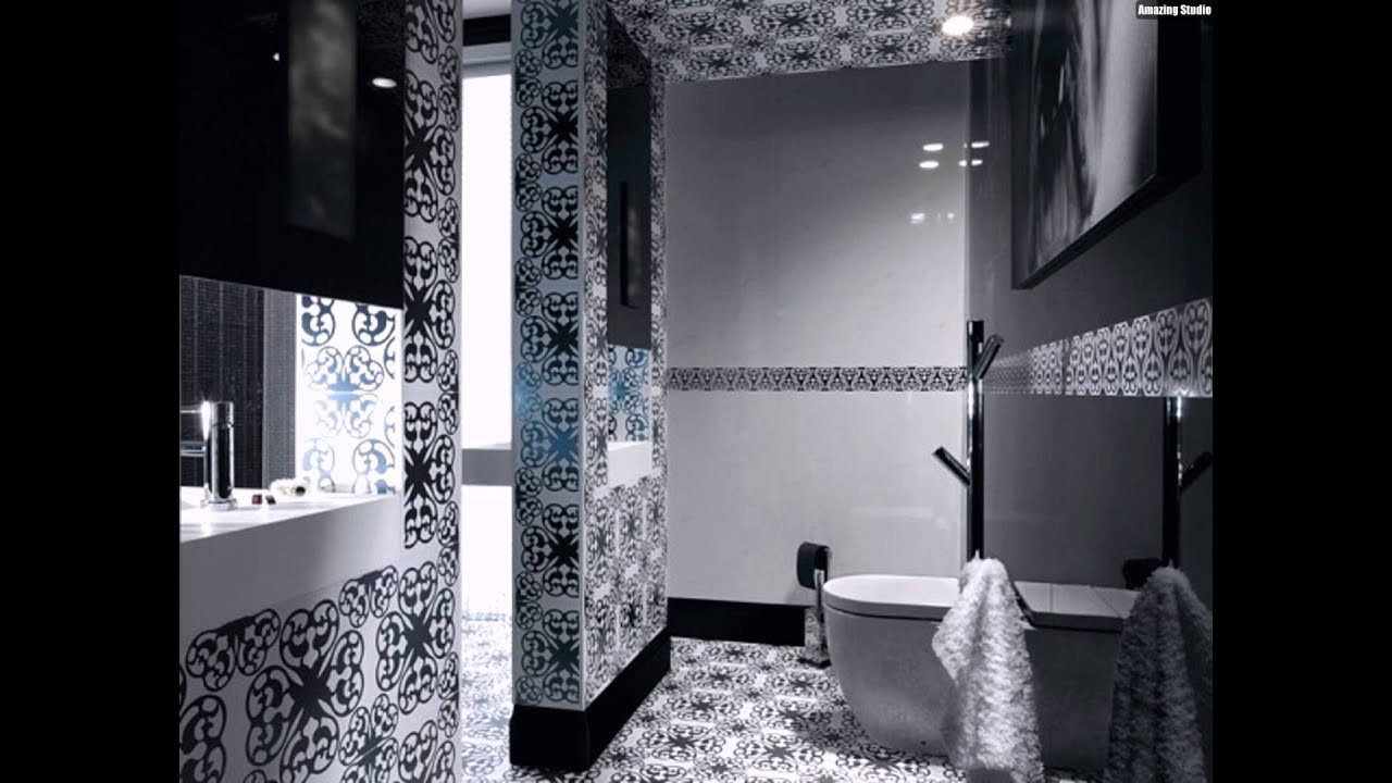 Mosaik Fliesen
 Mosaik Fliesen Badezimmer Weiß Schwarz Abstrakte Muster