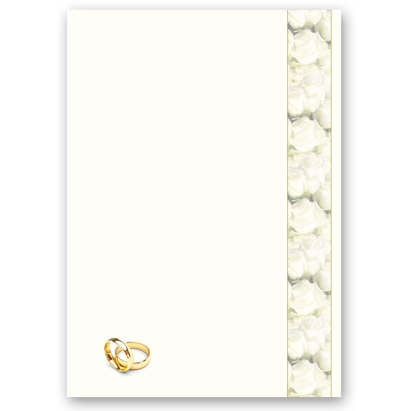 Motivpapier Hochzeit
 Motivpapier UNSERE HOCHZEIT 20 Blatt DIN A4 90g m²