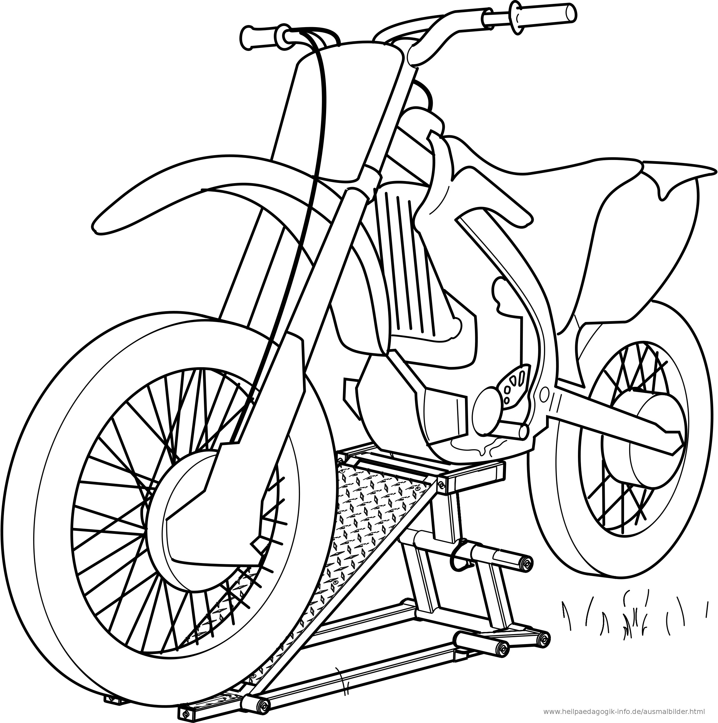 Motorrad Ausmalbilder
 Ausmalbilder Fahrräder und Motorräder