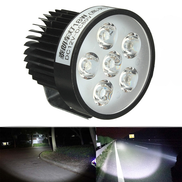 Motorrad Licht Einstellen
 Günstig Kaufen 12V 18W Motorrad LED Scheinwerfer Driving