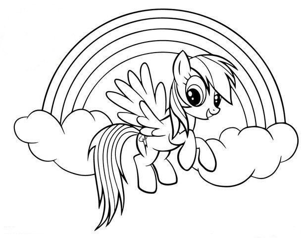 My Little Pony Rainbow Dash Ausmalbilder
 Desenhos da Rainbow Dash Para Imprimir e Colorir Animais