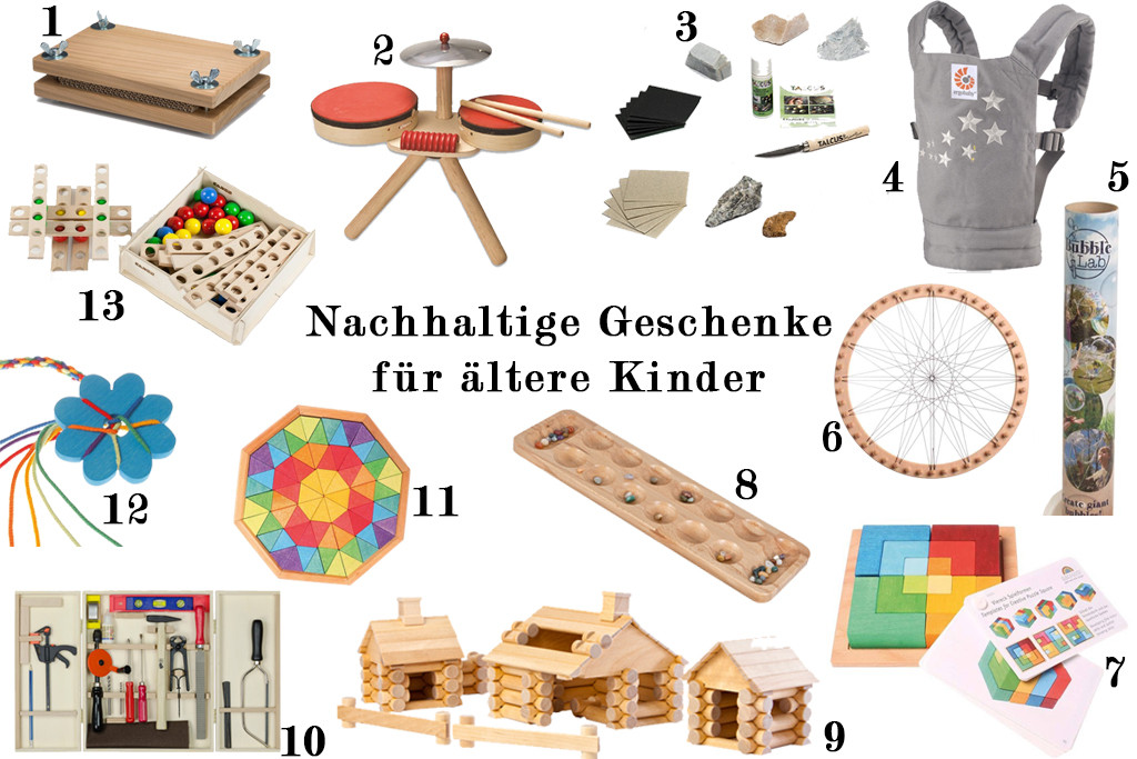 Nachhaltige Geschenkideen
 Nachhaltige Geschenkideen für Babys Kleinkinder und