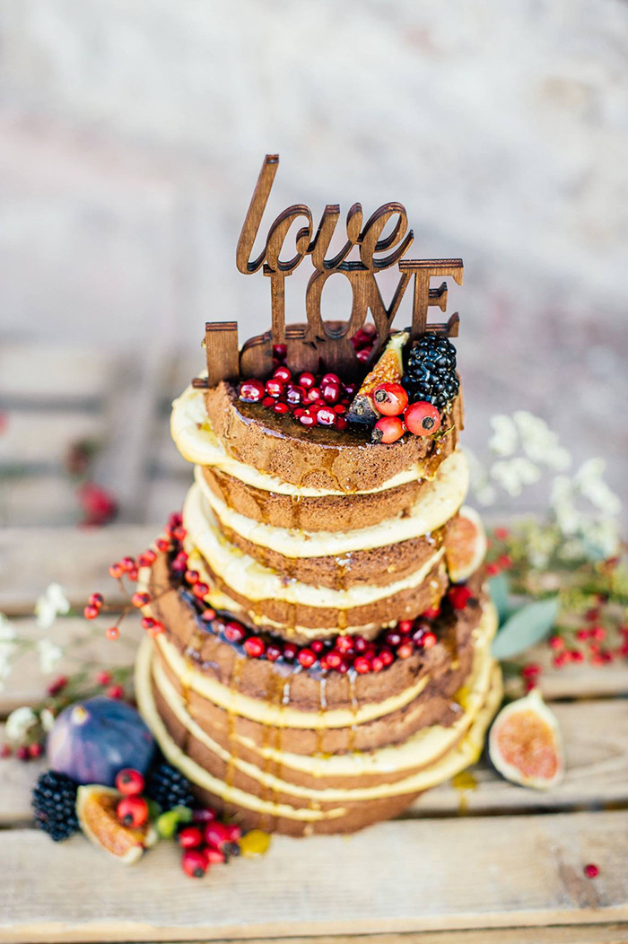 Naked Cake Hochzeit
 Ideen für Hochzeitstorten 2015