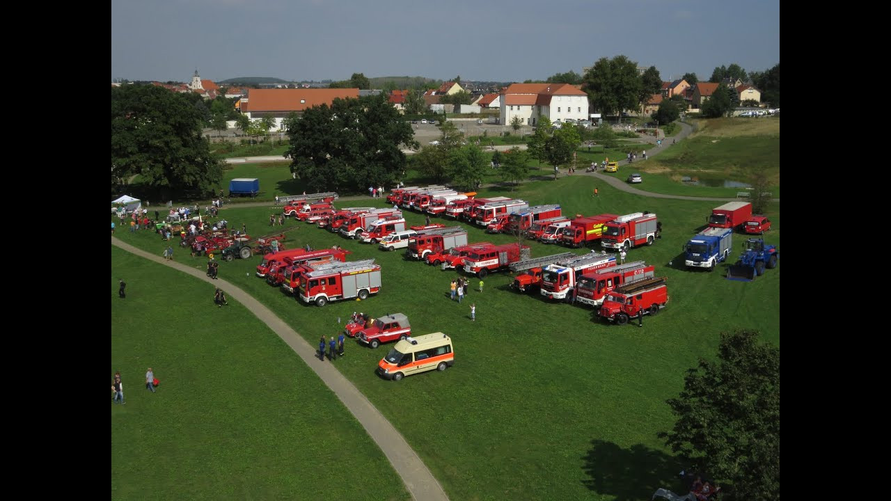 Neue Landschaft Ronneburg
 [150 Jahre Feuerwehr Ronneburg] Eintreffen der Fahrzeuge