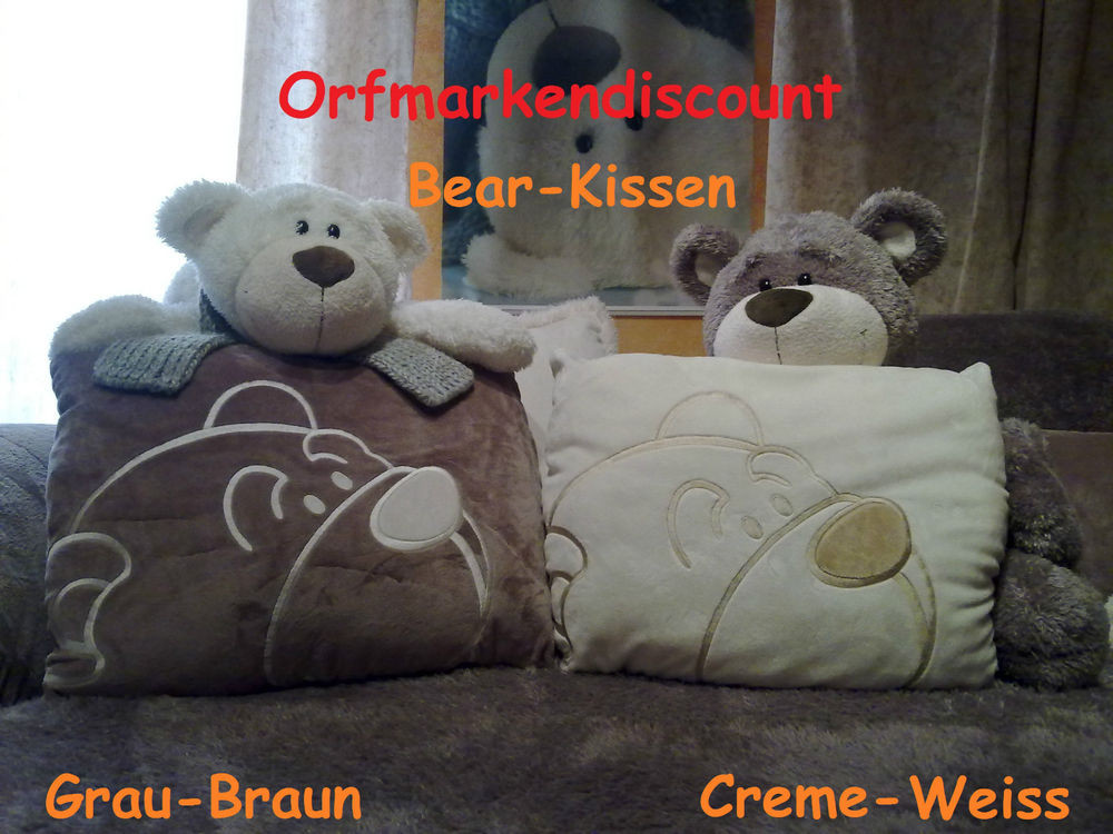 Nici Sofa
 Nici Home Bear Bär Kissen Sofa Couch Kissen Grau Braun