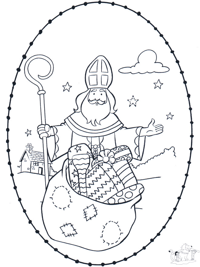 Nikolaus Ausmalbilder
 Sankt Nikolaus Stickkarte 4