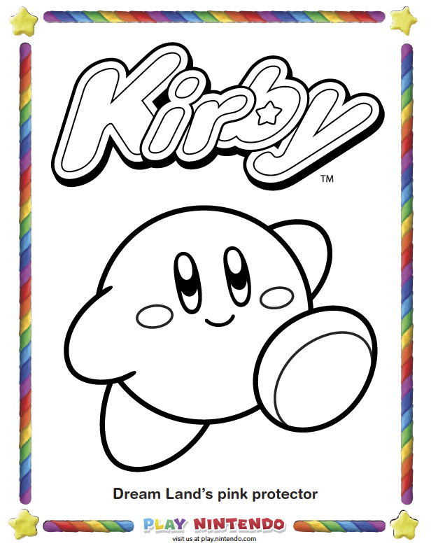 Nintendo Ausmalbilder
 Kirby Nintendo Coloring Pages Play Nintendo