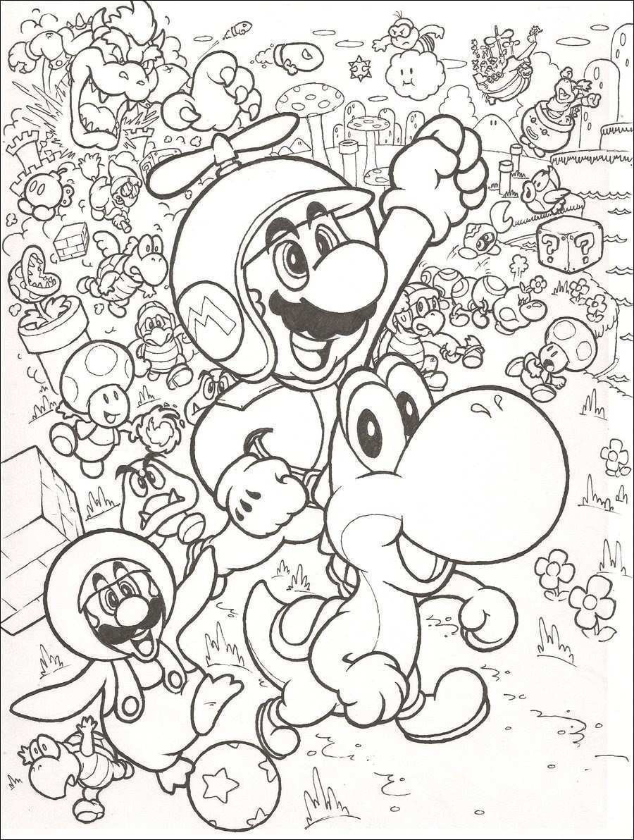 Nintendo Ausmalbilder
 Super Mario Pilz Ausmalbilder Image Malvorlagen Super