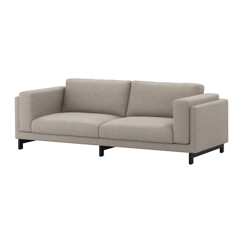 Nockeby Sofa
 NOCKEBY Sofa Tenö light gray wood IKEA