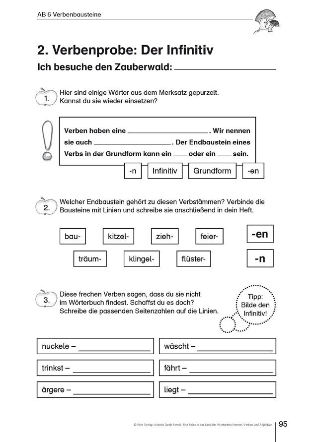 Nomen Verben Adjektive Tabelle
 Eine Reise in das Land der Wortarten Nomen Verben und