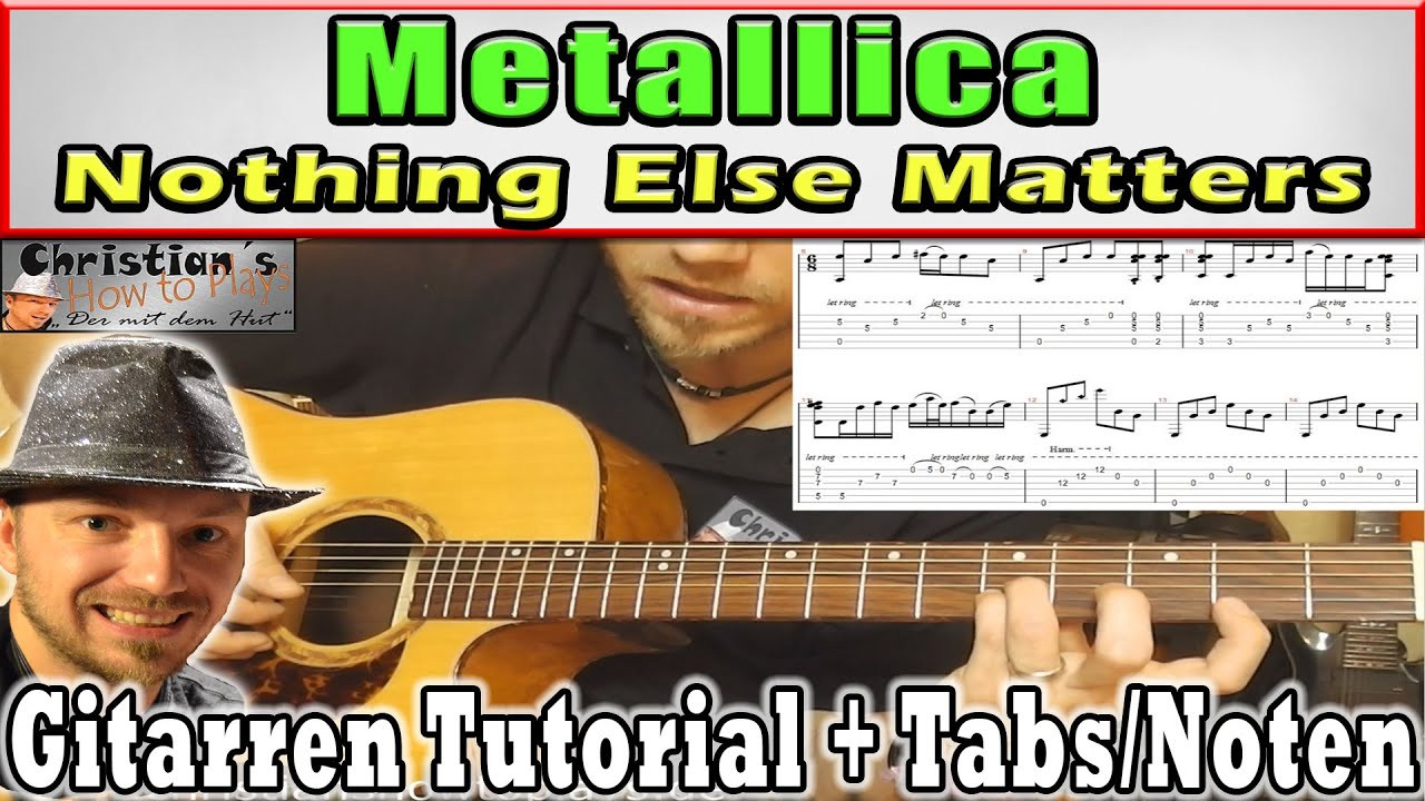 Nothing Else Matters Deutsch
 ★Metallica NOTHING ELSE MATTERS Intro 1 "Beste Version