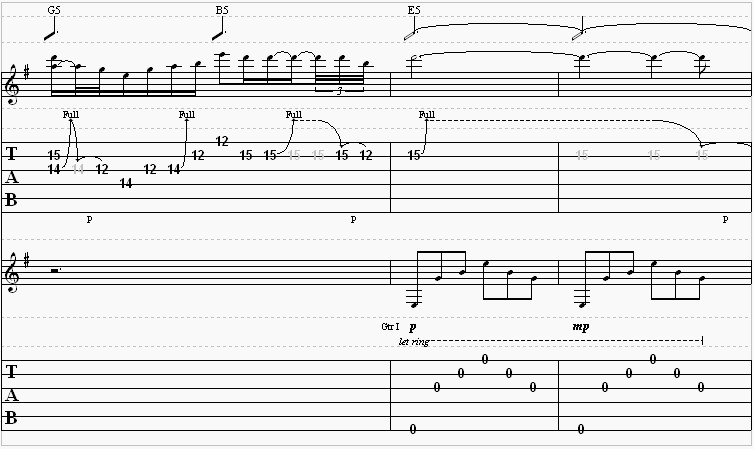 Nothing Else Matters Solo Tab
 "Nothing Else Matters" by Metallica