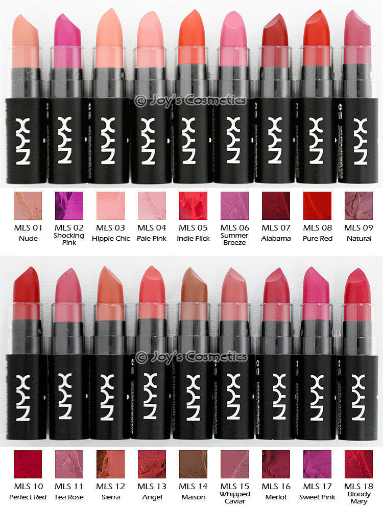 Nyx Matte Lipstick
 3 NYX Matte Lipstick MLS "Pick Your 3 Color" Joy s