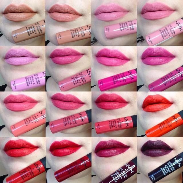 Nyx Soft Matte Lip Cream Swatches
 1000 images about NYX Makeup Want on Pinterest