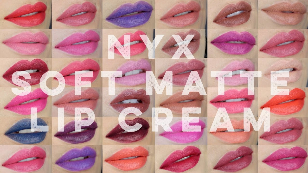 Nyx Soft Matte Lip Cream Swatches
 FULL COLLECTION Lip Swatch & Review