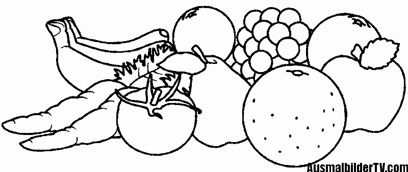 Obst Und Gemüse Ausmalbilder
 Obst Zum Ausmalen