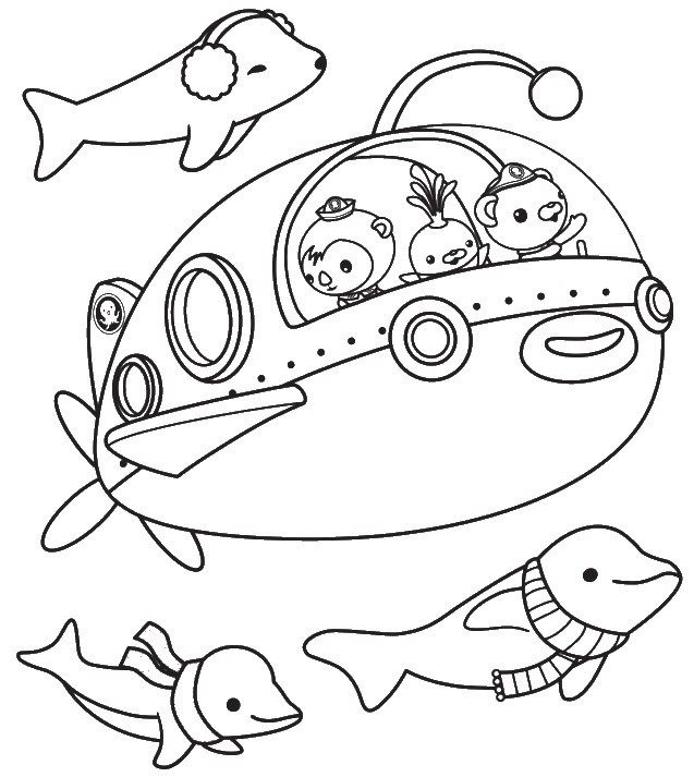 Oktonauten Ausmalbilder
 The Octonauts Coloring Pages