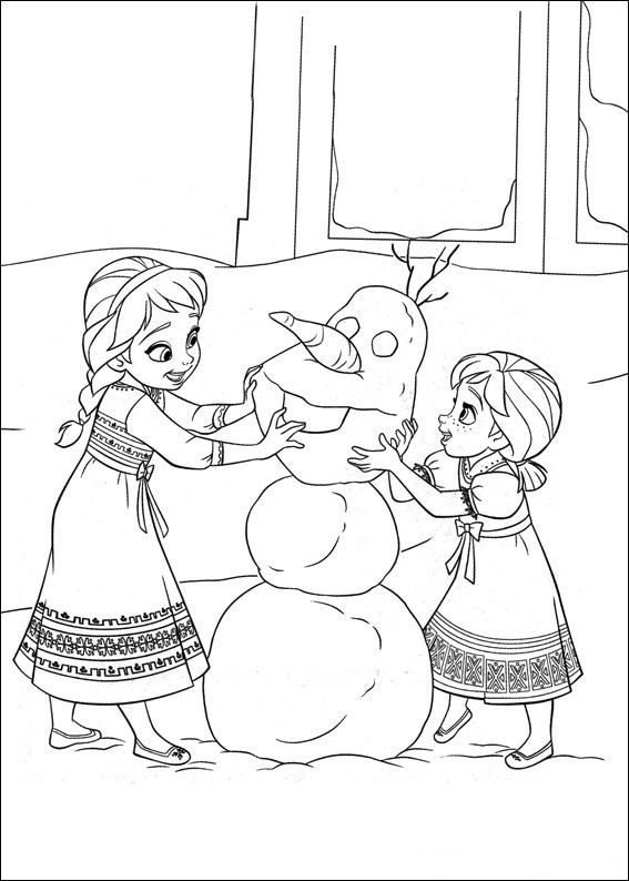 Olaf Frozen Ausmalbilder
 Kids n fun