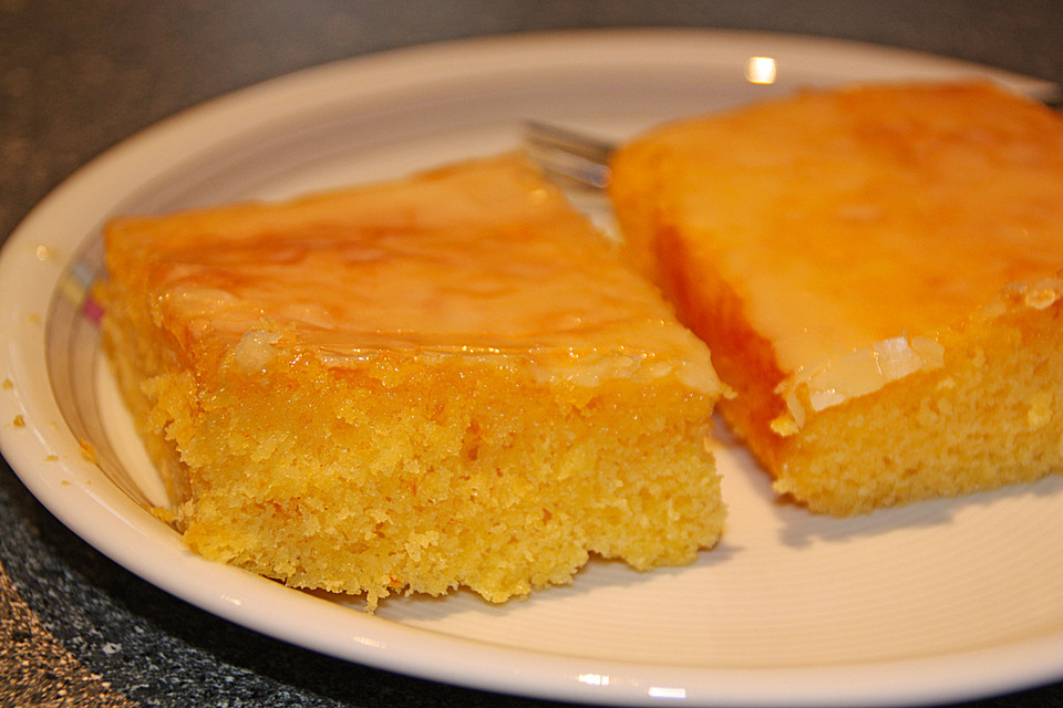 Orangen Kuchen
 Orangenkuchen vom Blech Rezept mit Bild von arabiamausi