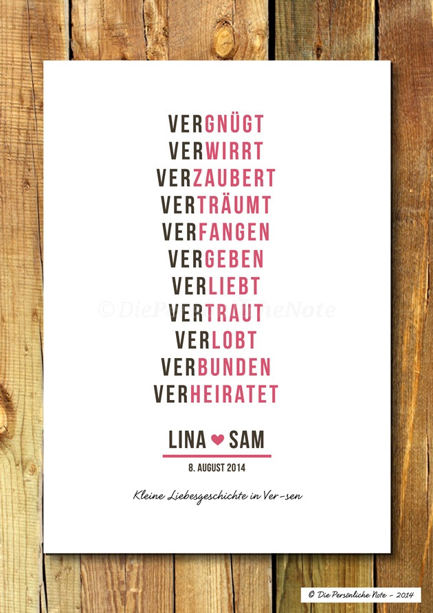 Originelle Gedichte Hochzeit
 Versefinder Glückwünsche zur Hochzeit und Verlobung