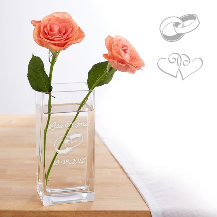 Originelle Geschenke Zur Hochzeit
 Vase zur Hochzeit personalisiert individuelles