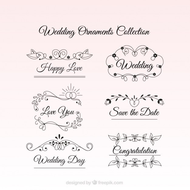 Ornamente Hochzeit Kostenlos
 Hochzeit Ornamente mit einer emotionalen Text