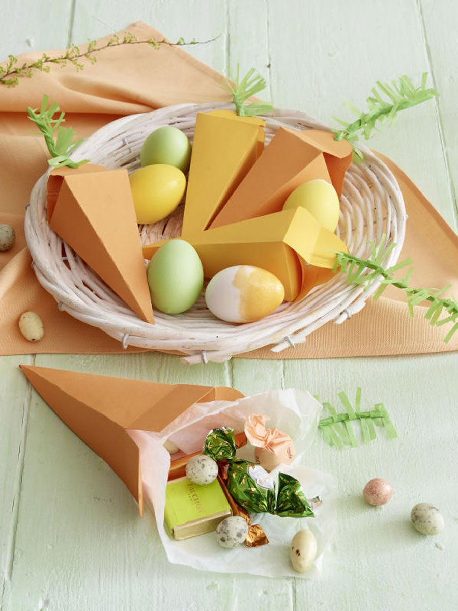 Ostern Geschenke
 Anleitung für Papierkarotten Ostern