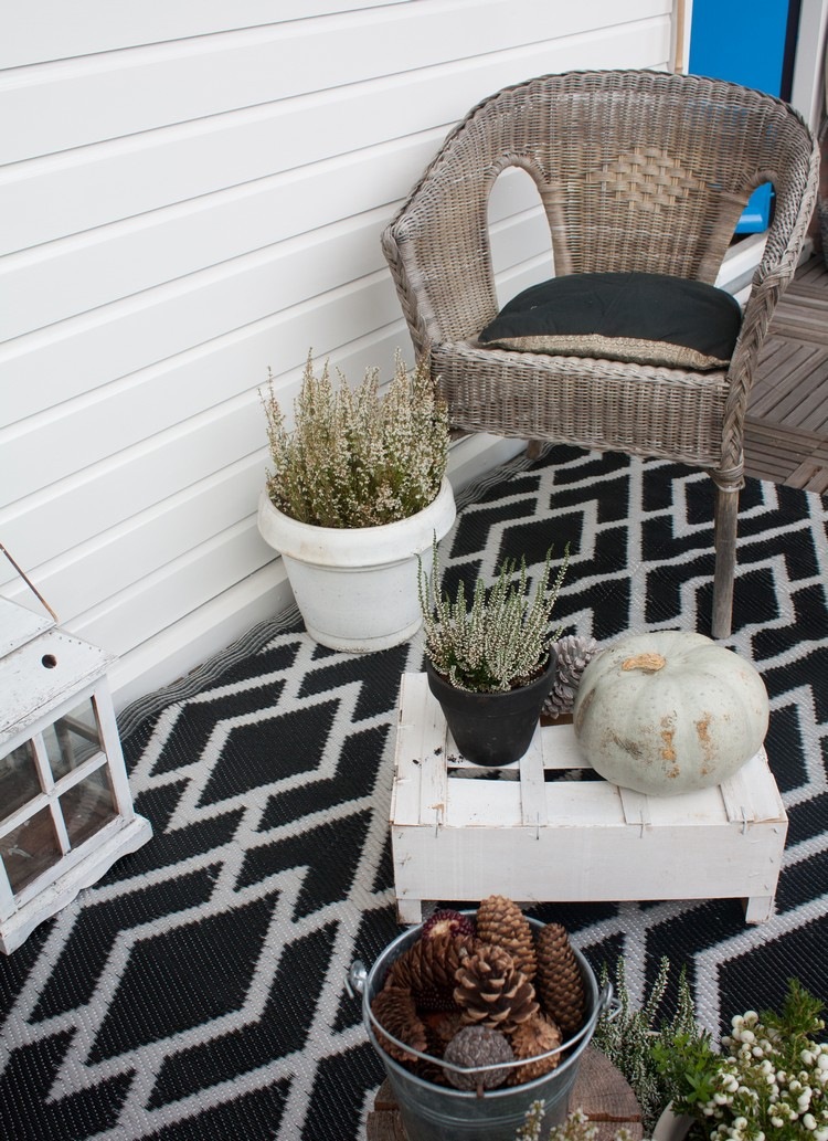 Outdoor Teppich Ikea
 Balkon herbstlich dekorieren 52 Ideen zum Nachmachen