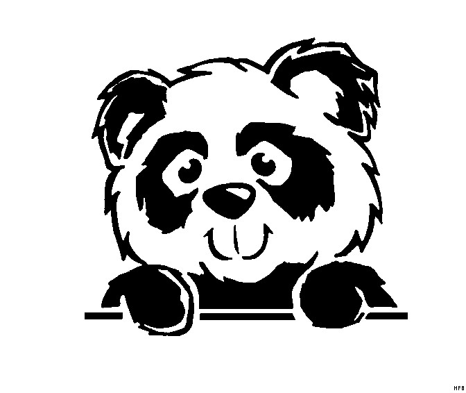 Panda Ausmalbilder
 Panda Schaut Ausmalbild & Malvorlage Tiere