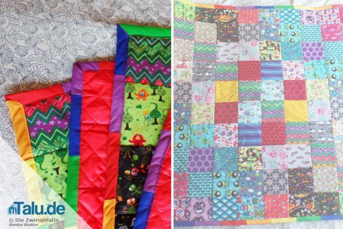 Patchwork Decke
 Patchworkdecke nähen kostenlose DIY Anleitung Talu